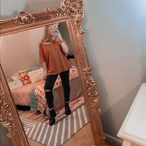 Aerie Burnt Orange T shirt Size L